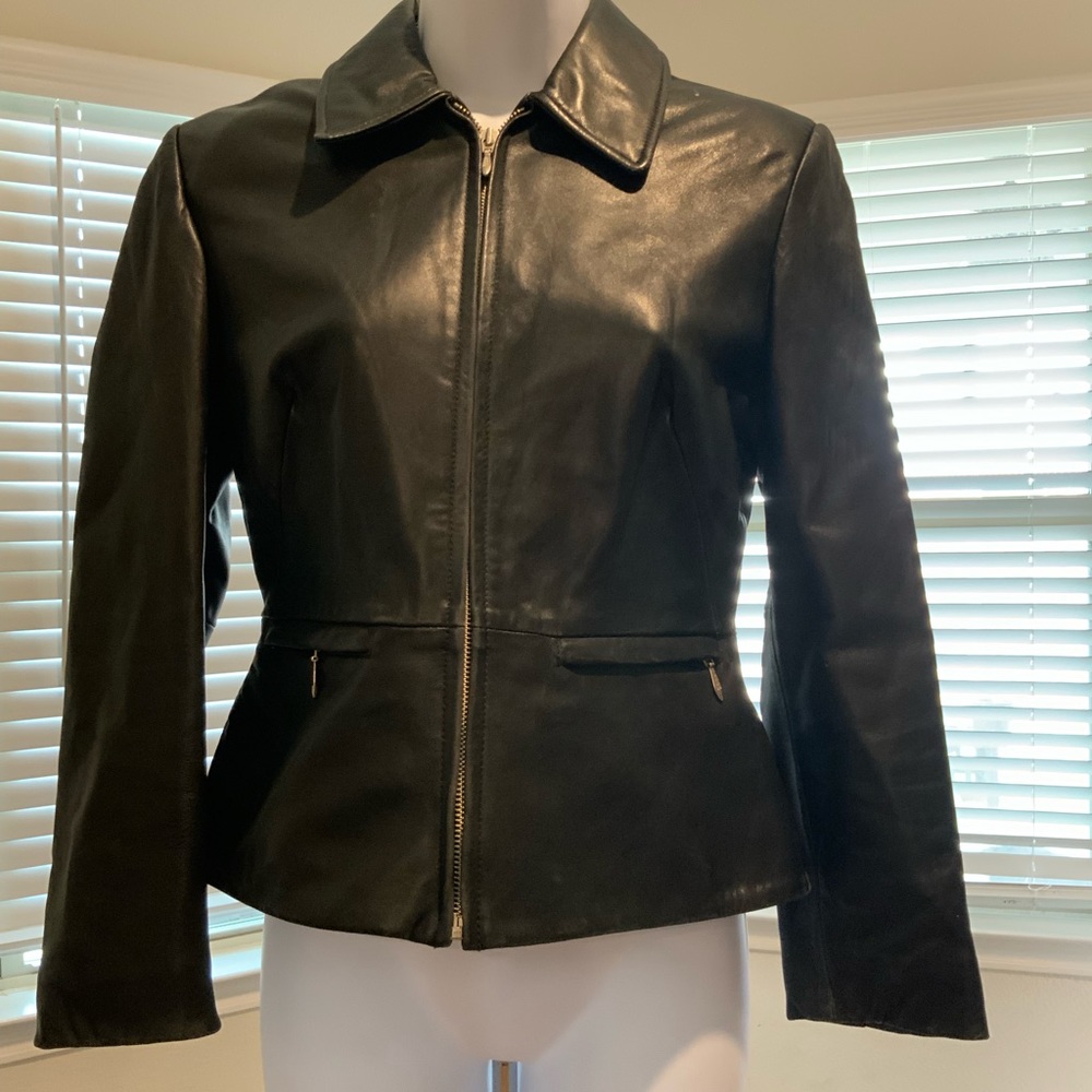 Banana Republic leather jacket size 2